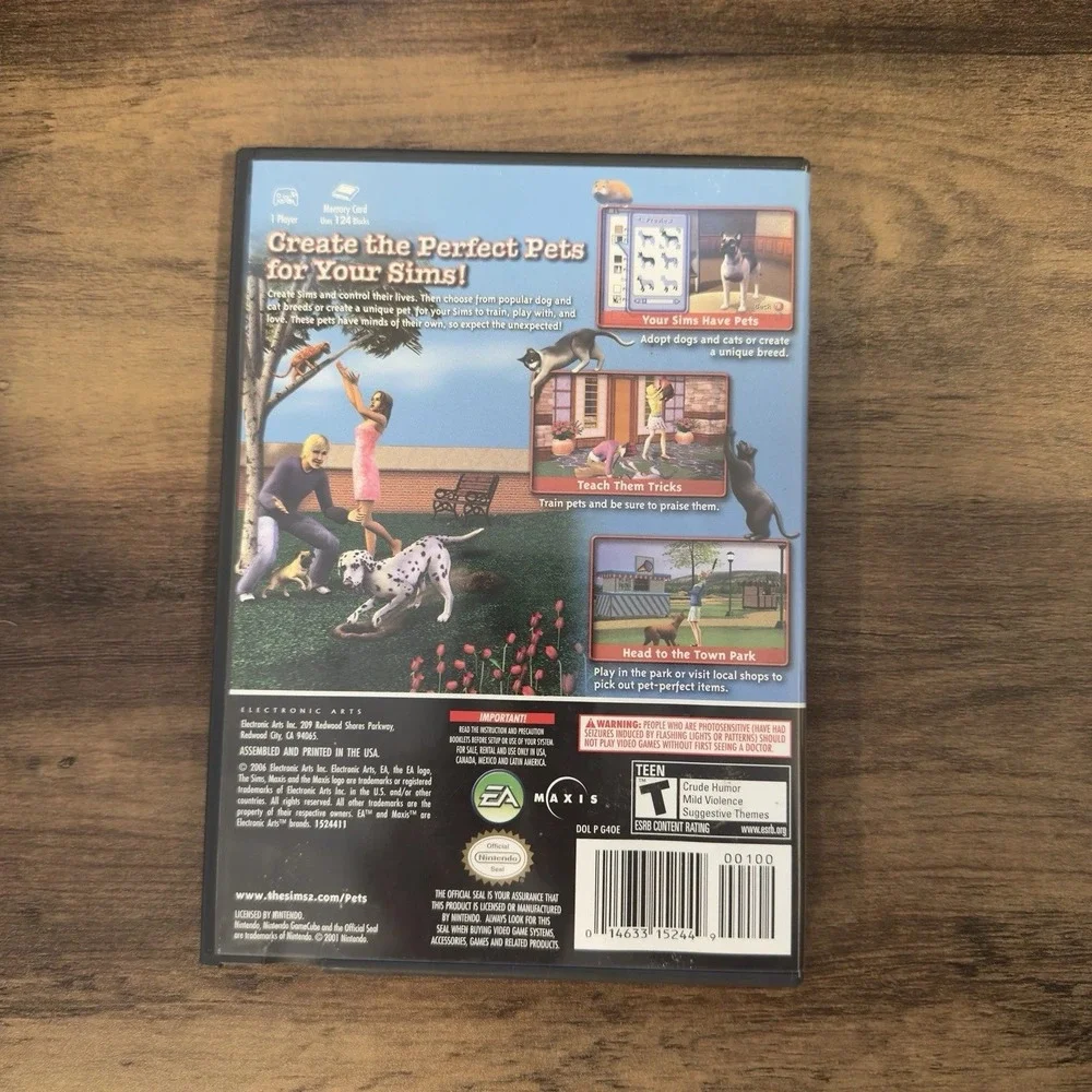 The Sims 2 Pets Nintendo GameCube Game CIB EA Maxis DOL P G40E
